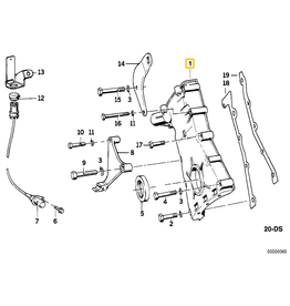 BMW Lower timing case cover for BMW E-12 E-23 E-24 E-28 E-32 E-34
