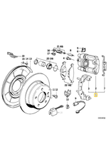Pinca traseira direita para  BMW E-32