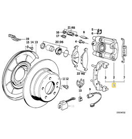 Pinca traseira direita para  BMW E-32