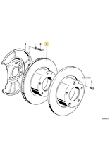 Brake rotor front right for BMW E-36 M3