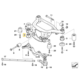 Bucha braco traseiro para BMW E-46 X3