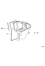 BMW Weatherstrip rear door left for BMW E-36