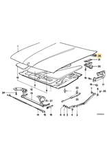 BMW Hood gasket for BMW E-30