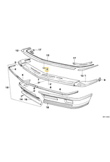 BMW NOS Front Center bumper for BMW E-24