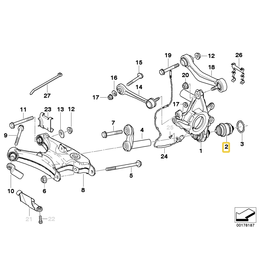 Ball joint for BMW E-38 E-39 E-60 E-65 E-52 E-53