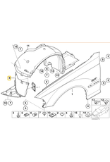 BMW Wheel housing front cover left for BMW E-46