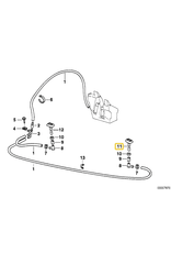 BMW Spray nozzle left for BMW E-38