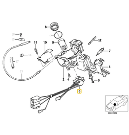 BMW Ignition switch for BMW E-32 E-34