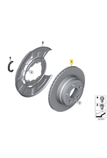 Rear brake rotor for BMW E-53