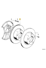 Set of two brake rotors 302x22 for BMW E-32 E-34