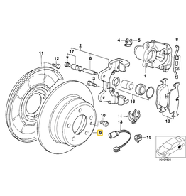 Rear brake rotors set 272x10 for BMW E-36