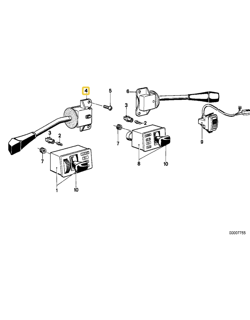 BMW Turn signal switch for BMW E-23