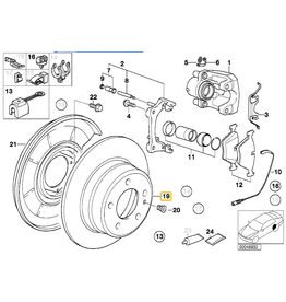 Optimal KG Rear brake rotor for BMW E-36 M3