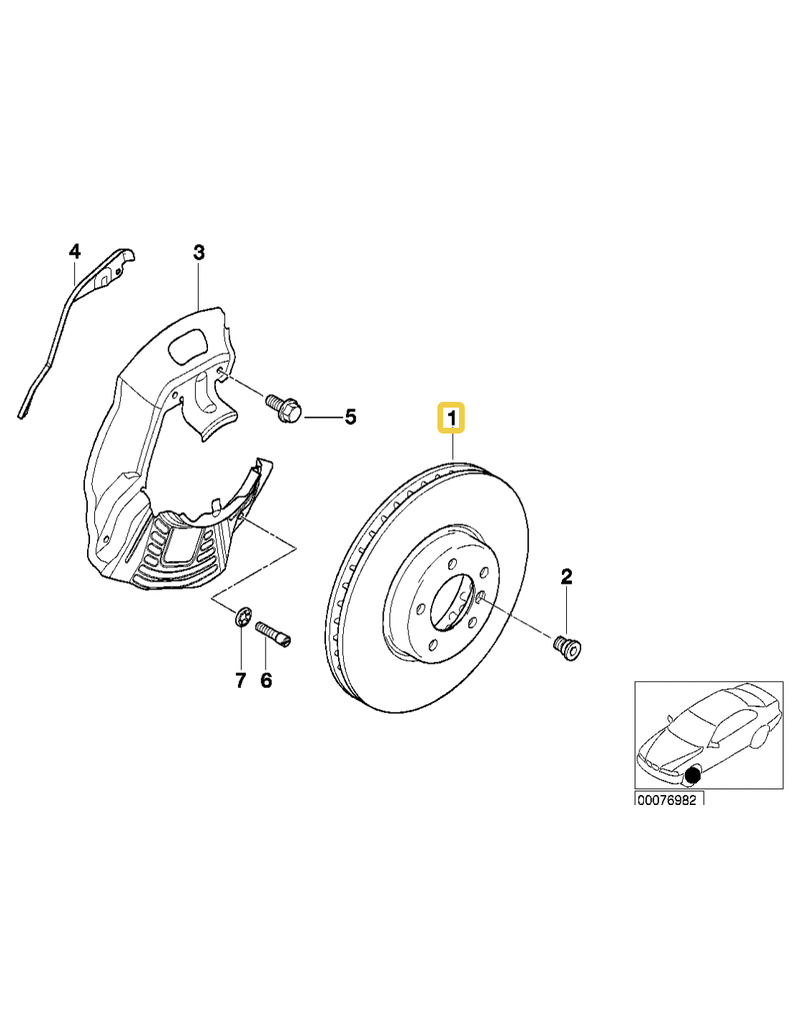 Optimal KG Disco de freio dianteiro para  BMW E-39