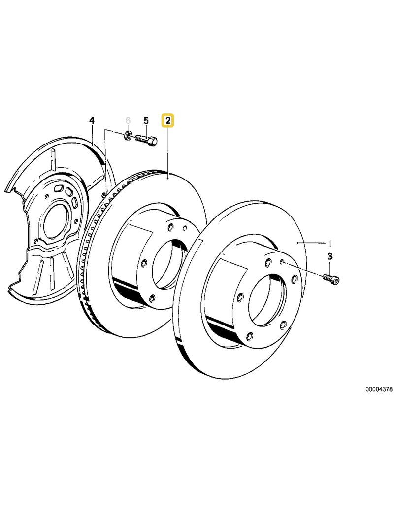 BMW Front brake left for BMW M3 E-36