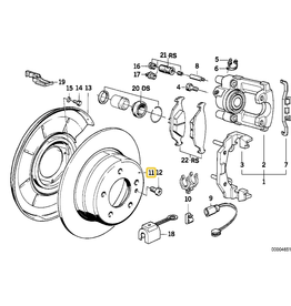 BMW Rear brake rotor for BMW E-24