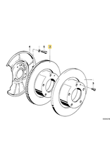 Front brake rotor pair for BMW E-32 E-34