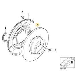 Optimal KG Rear brake rotor for BMW E-39