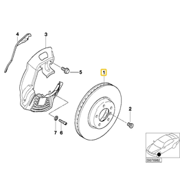 Zimmerman Front brake rotor for BMW E-39