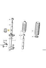 BMW Front shock bump stop NOS for BMW E-30 E-34 E-36