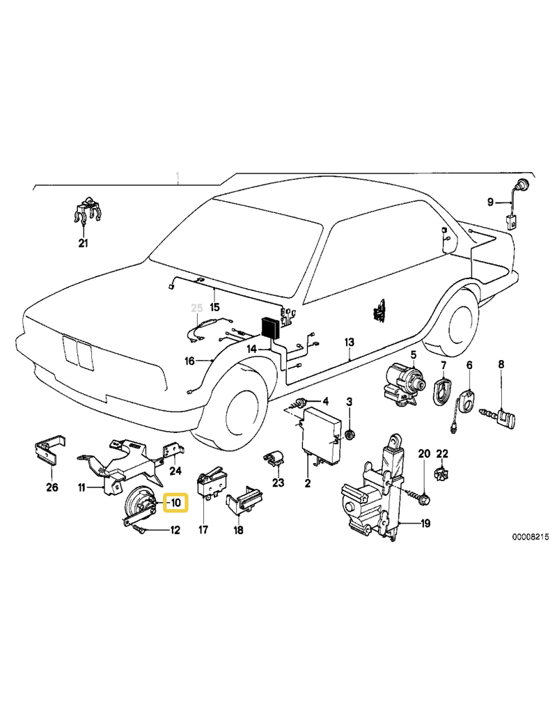 Hella Horn for BMW E-30 E-31 E-32 E-34 E-36