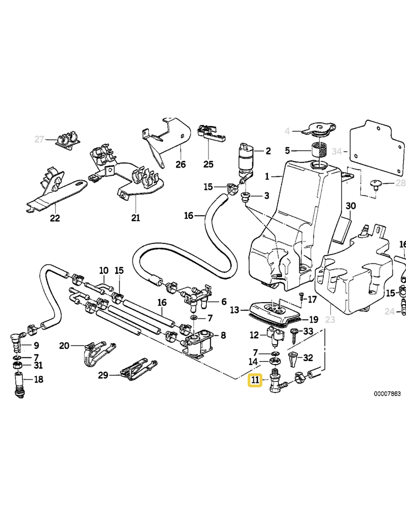 BMW Bottom part for BMW E-32