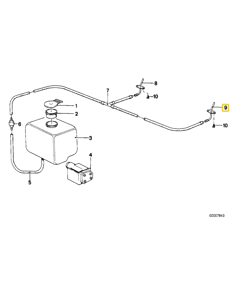 BMW Spray nozzle for BMW E-12