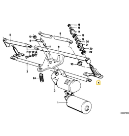 BMW Wiper shaft pivot for BMW E-23