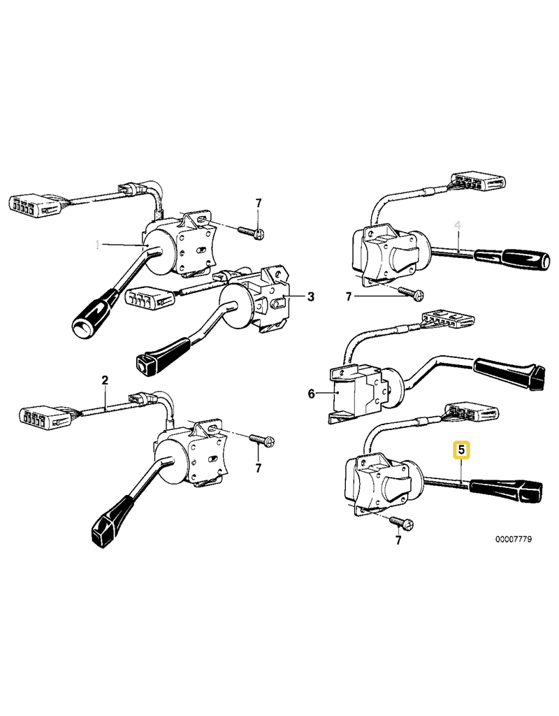 BMW Wiper switch for BMW E-24