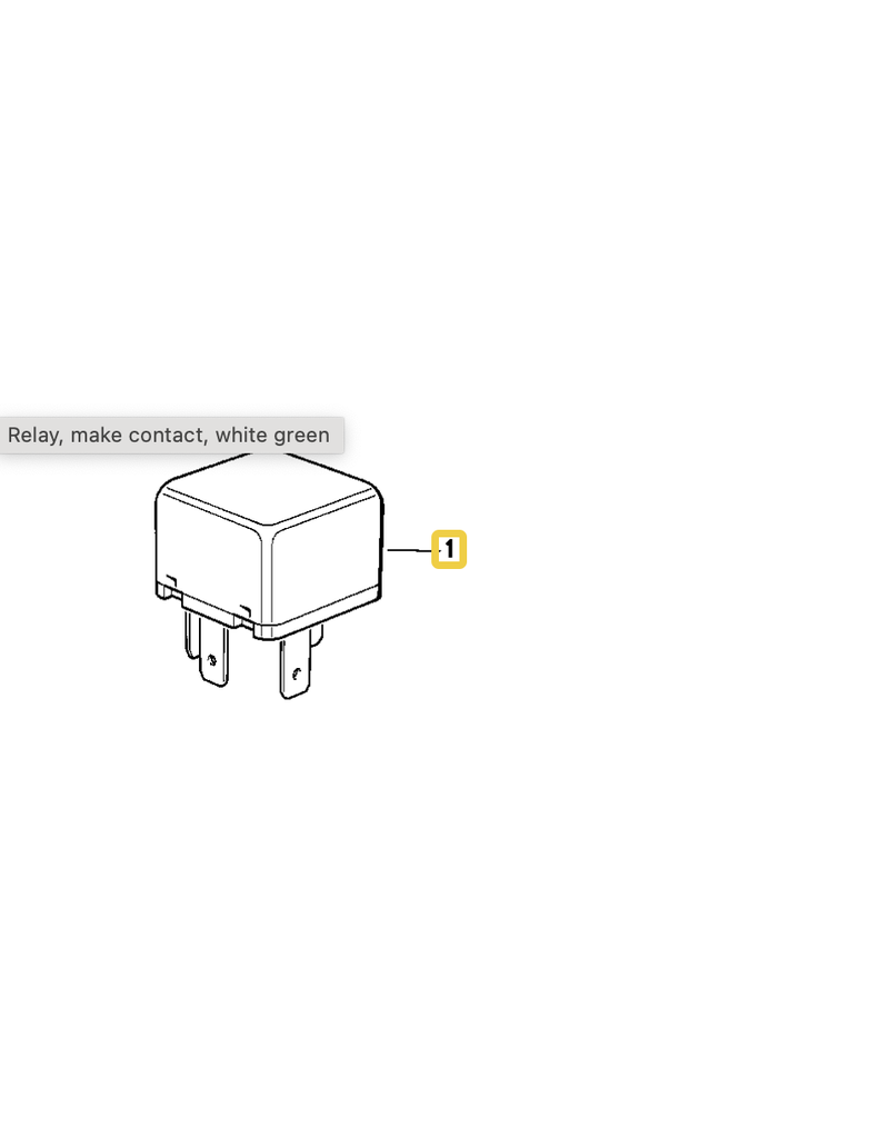 BMW Relay for BMW E-28 E-30 E-31 E-32 E-34 E-36 E-38 E-39