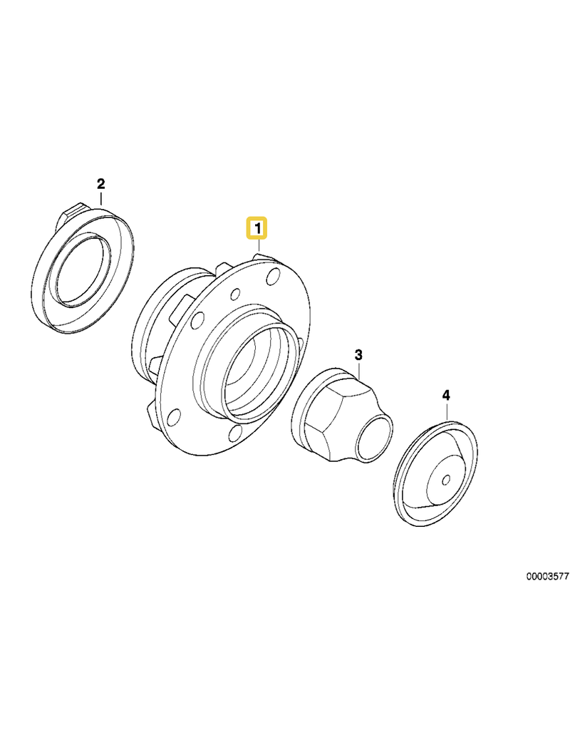 BMW Front wheel bearing for BMW E-38