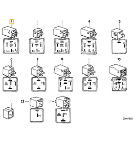 Hella Day light relay for BMW E-32 E-34