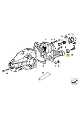 Differential rubber mount for BMW E-36