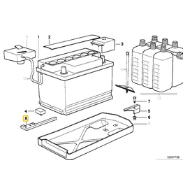 BMW Battery spacer for BMW E-30