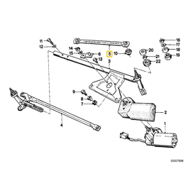 BMW Wiper blade drive rod for BMW E-23