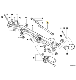 BMW Wiper blade drive rod for BMW E-38
