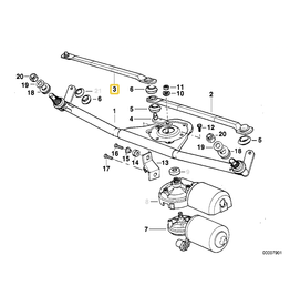 BMW Wiper drive rod for BMW E-36