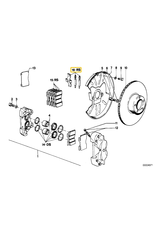 Pin and spring kit for BMW E-12 E-23 E-24