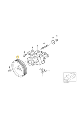 BMW Power steering pulley for BMW E-38 E-39 E-53