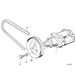 BMW Power steering pulley for BMW E-12 E-21 E-24 E-28