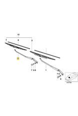 BMW Windshield wiper arm front right for BMW E-36