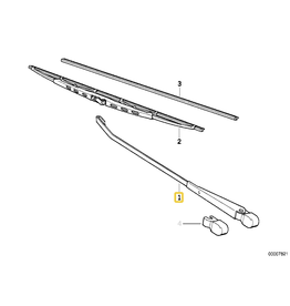 BMW Wiper arm left for BMW E-12 E-28