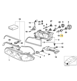 BMW Bulb socket for BMW E-39 E-53