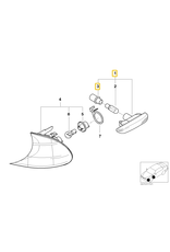 BMW Additional turn indicator left for BMW E-46
