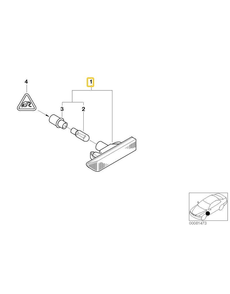 BMW Front side marker left for BMW X5 E-53