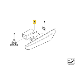 BMW Additional turn indicator lamp left for BMW E-81 E-90 E-84