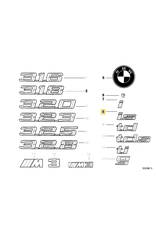 BMW "IS" emblem for BMW E-36