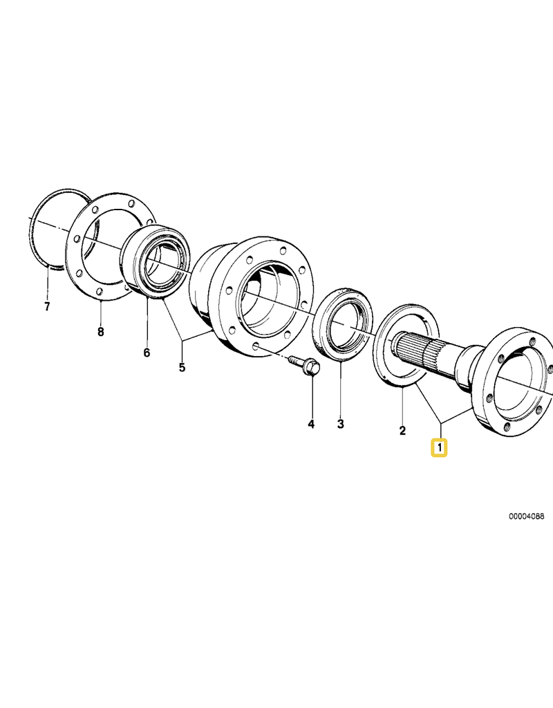 BMW NOS drive flange for BMW E-23