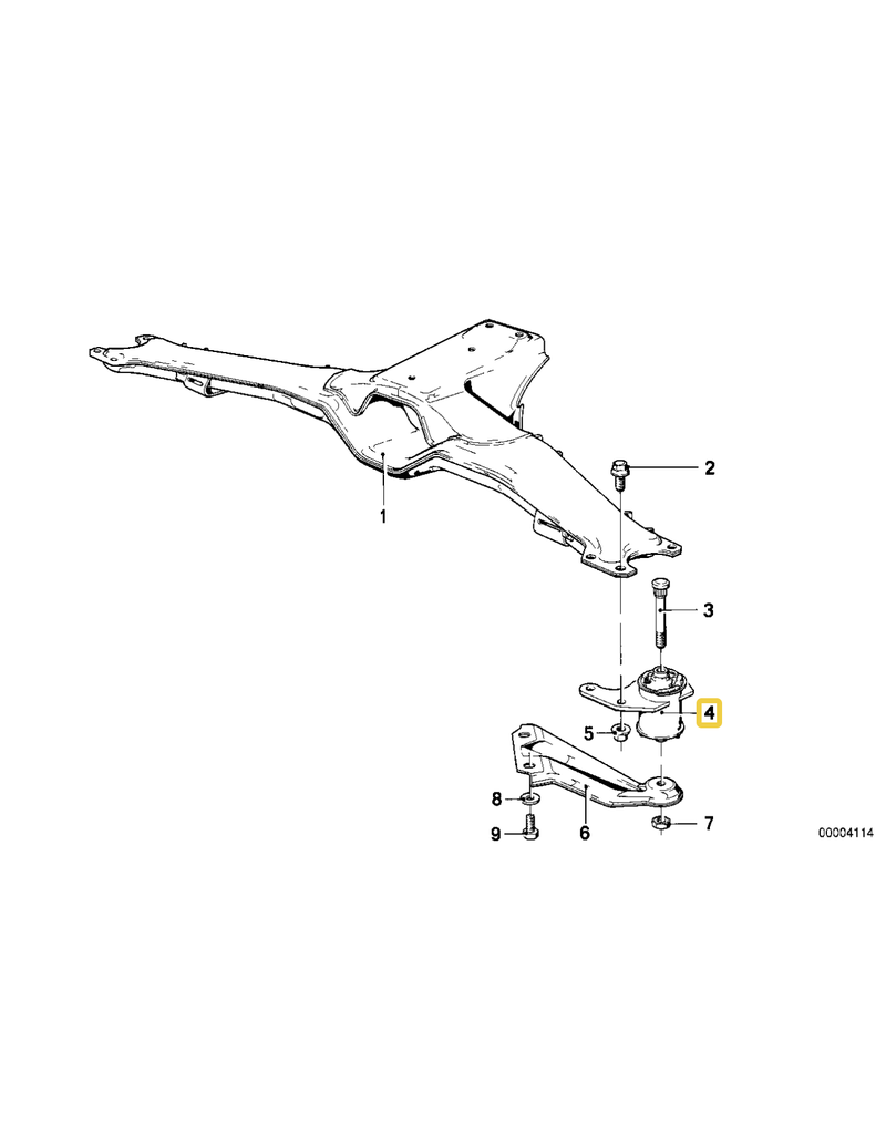 BMW Rubber mounting right for BMW E-23