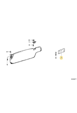 BMW Sun visor mirror for BMW E-23 E-24 E-28